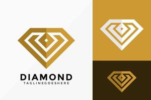 letra v desenho de vetor de logotipo de diamante abstrato. emblema de identidade de marca, conceito de projetos, logotipos, elemento de logotipo para modelo.