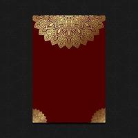 fundo de mandala de luxo com padrão árabe dourado estilo oriental islâmico. mandala decorativa do estilo ramadan. mandala para impressão, cartaz, capa, folheto, panfleto, banner vetor