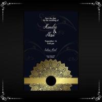 fundo de mandala de luxo com padrão árabe dourado estilo oriental islâmico. mandala decorativa do estilo ramadan. mandala para impressão, cartaz, capa, folheto, panfleto, banner vetor