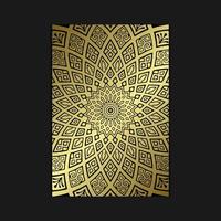 fundo de mandala de luxo com padrão árabe dourado estilo oriental islâmico. mandala decorativa do estilo ramadan. mandala para impressão, cartaz, capa, folheto, panfleto, banner vetor