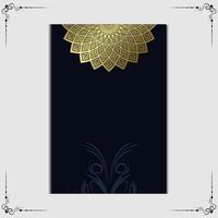 fundo de mandala de luxo com padrão árabe dourado estilo oriental islâmico. mandala decorativa do estilo ramadan. mandala para impressão, cartaz, capa, folheto, panfleto, banner vetor