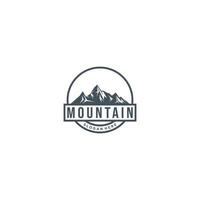 modelo de logotipo da mountin, vetor, ícone em fundo branco vetor