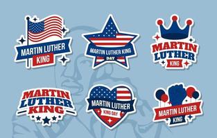 adesivo de Martin Luther King vetor