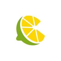 espaço negativo do ícone da forma de limonada vetor