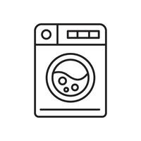 lavanderia máquina ícone Projeto. tarefas domésticas equipamento, placa e símbolo vetor