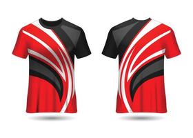 modelo de design de camisa de corrida esportiva para vetor de uniformes de equipe