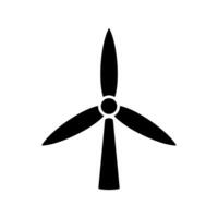 vento energia ícone . moinho de vento ilustração placa. vento poder plantar símbolo. alternativo energia logotipo. vetor