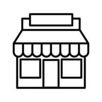 ilustração do loja fazer compras prédio, varejo mercado e mercado, conectados fazer compras símbolo ícone vetor