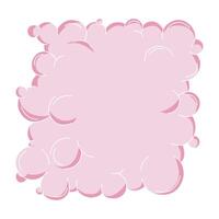 enorme abstrato Rosa bolha. caprichoso balão orgânico elementos dentro na moda retro ano 2000 estilo. desenho animado grafite ilustração isolado em branco fundo. vetor