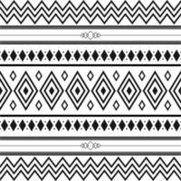 Teste padrão étnico tribal preto e branco com elementos geométricos, pano de lama africano tradicional, desenho tribal. tecido ou design de papel de parede doméstico vetor