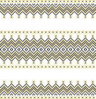 padrão de bordado em malha de arte popular tradicional ucraniana vetor