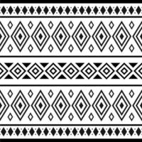 Teste padrão étnico tribal preto e branco com elementos geométricos, pano de lama africano tradicional, desenho tribal. tecido ou design de papel de parede doméstico vetor