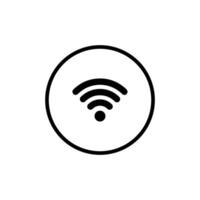 Wi-fi ícone sem fio Internet placa vetor