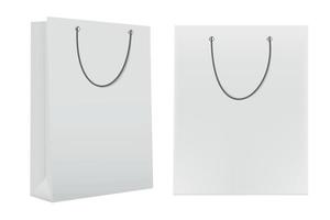 modelo de sacola de compras para ilustração vetorial de publicidade e branding vetor
