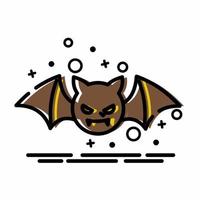 ícone de morcego mbe style.eps vetor