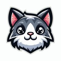 gato mascote logotipo ícone Projeto vetor