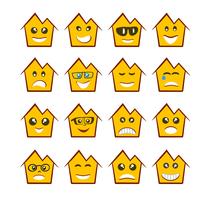 Emoji ícones de expressão emoticon vetor