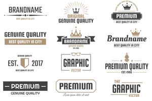 Vintage Retro Vector Logo para banner