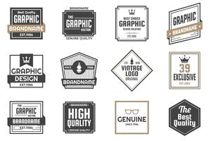 Vintage Retro Vector Logo para banner