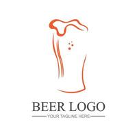 Cerveja vintage logotipo Projeto modelo vetor