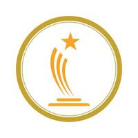 criativo e único troféu logotipo Projeto. troféu logotipo para Esportes torneio campeonato vetor