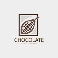 chocolate e cacau logotipo ícone Projeto ilustração vetor