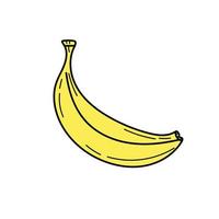 ícone de banana em fundo branco. ilustração vetorial vetor