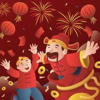 conceito de celebração do ano novo chinês vetor