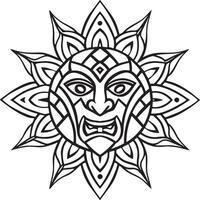 tribal tatuagem Projeto ilustração isolado em branco fundo vetor