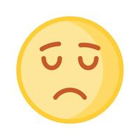 pegue seu mãos em perfeitamente projetado triste emoji ícone, Customizável vetor