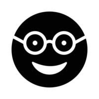 nerd emoji ícone projeto, pronto para Prêmio usar vetor