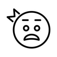 bem projetado mente sopro emoji ícone projeto, fácil para usar vetor