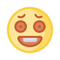 criativamente projetado do feliz face emoji dentro moderno estilo vetor