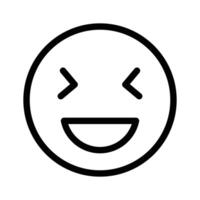 criativo do feliz face emoji dentro moderno estilo vetor