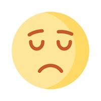 pegue seu mãos em perfeitamente projetado triste emoji ícone, Customizável vetor
