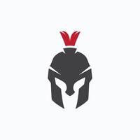 espartano ou gladiador capacete logotipo Projeto vetor