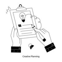 na moda criativo planejamento vetor