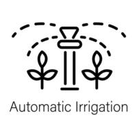 na moda automatizado irrigação vetor