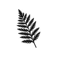 cedro folha silhueta ícone símbolo ilustração vetor