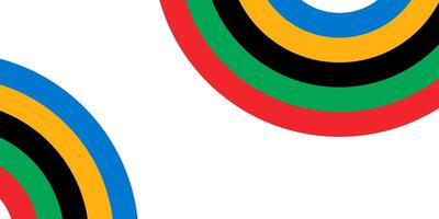 colorida bandeira fundo, olímpico jogos, cópia de espaço para texto. ilustração vetor
