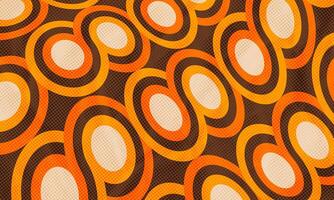 abstrato vintage retro anos 60 Anos 70 estético círculo formas padronizar fundo pontilhado cor meio-tom impressão textura vetor