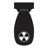 nuclear bombear ícone vetores ilustração