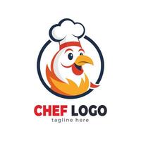 chefe de cozinha chapéu logotipo e ícone vectorr Projeto modelo vetor