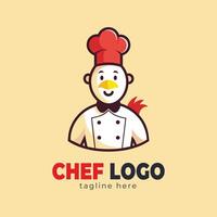 chefe de cozinha chapéu logotipo e ícone vectorr Projeto modelo vetor
