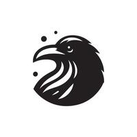 design do logotipo da raven vetor