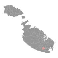 safi distrito mapa, administrativo divisão do Malta. ilustração. vetor