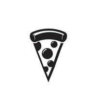 pizza linha arte ilustração. pizza silhueta pizza logotipo vetor