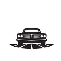 carro silhueta Projeto em branco fundo. carro ilustração.carro logotipo vetor