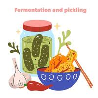 emergente ingredientes. plano ilustração vetor