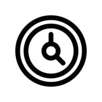 relógio ícone. linha ícone para seu local na rede Internet, móvel, apresentação, e logotipo Projeto. vetor